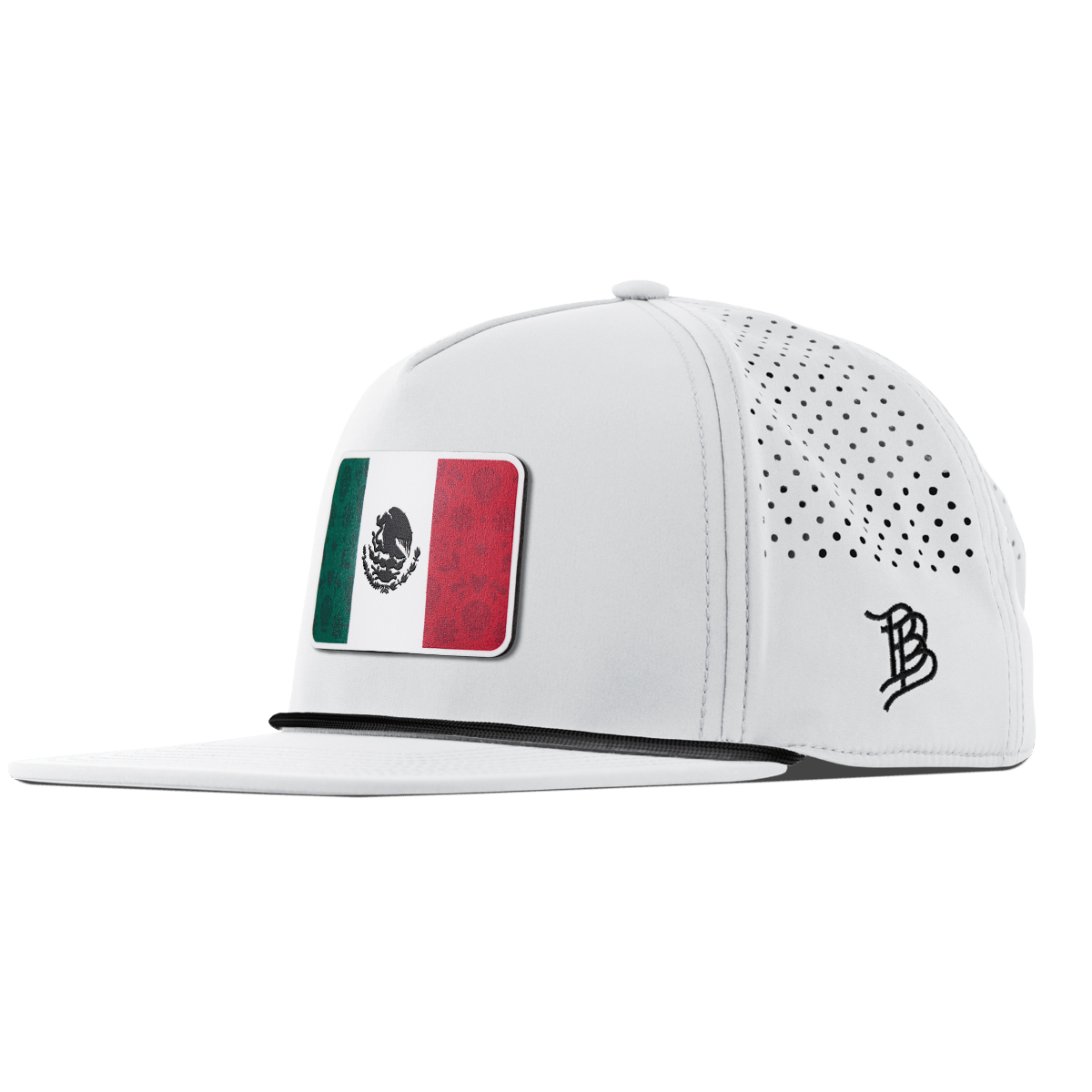 Fiesta Flag Flat 5 Panel Rope White