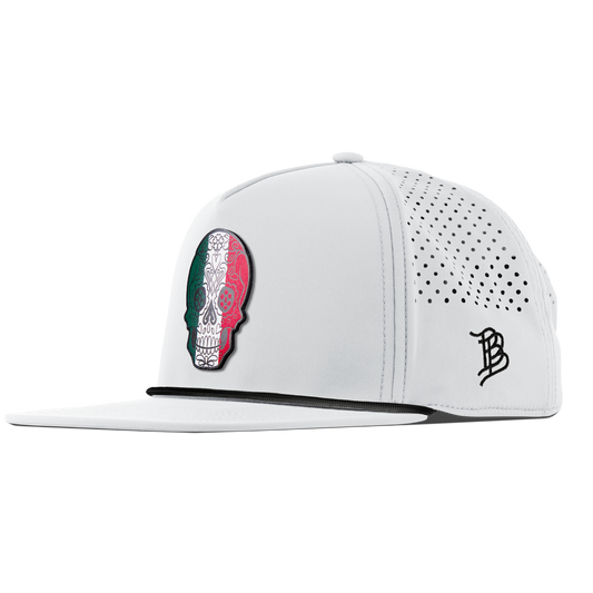 Fiesta Sugar Skull Flat 5 Panel Rope White