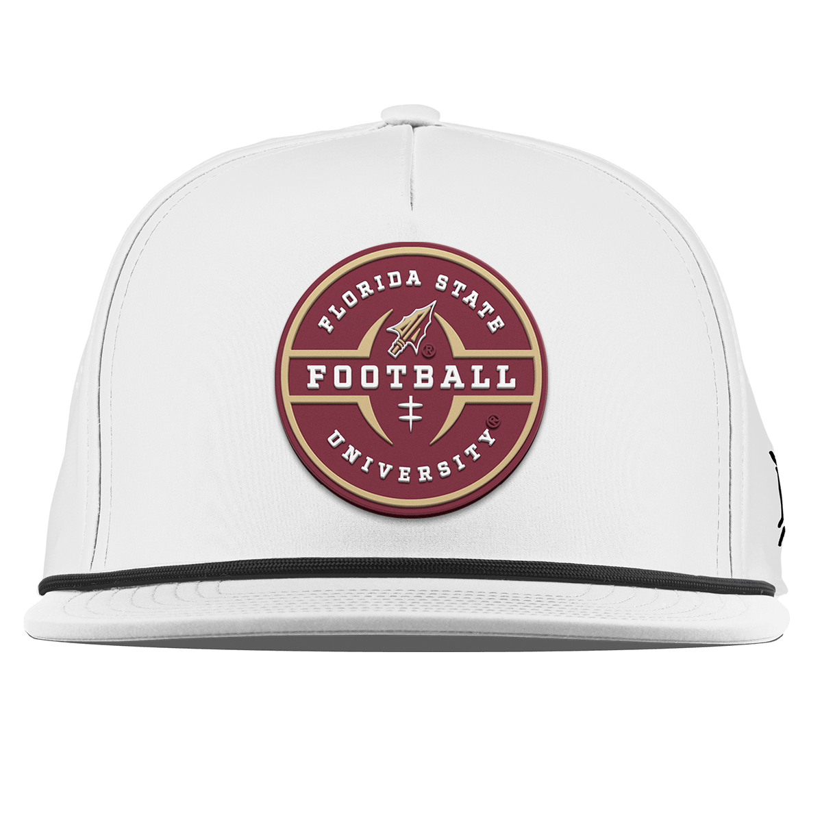 Florida State University "Florida State Football Legacy" Flat 5 Panel Rope White