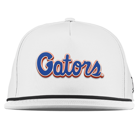 University of Florida "Gator Script" Flat 5 Panel Rope White