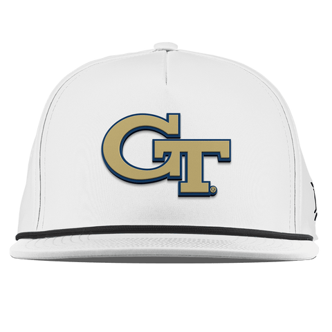 Georgia Tech University "Georgia Tech Team Logo" Flat 5 Panel Rope White