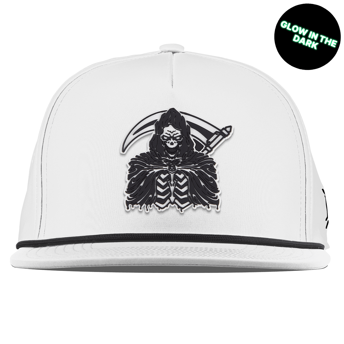 Grim Reaper Glow Flat 5 Panel Rope White