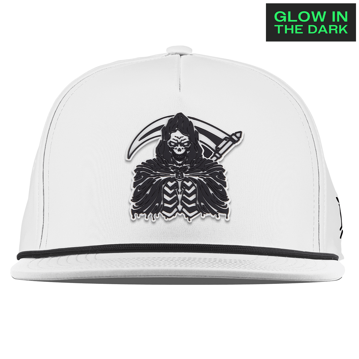 Grim Reaper Glow Flat 5 Panel Rope White
