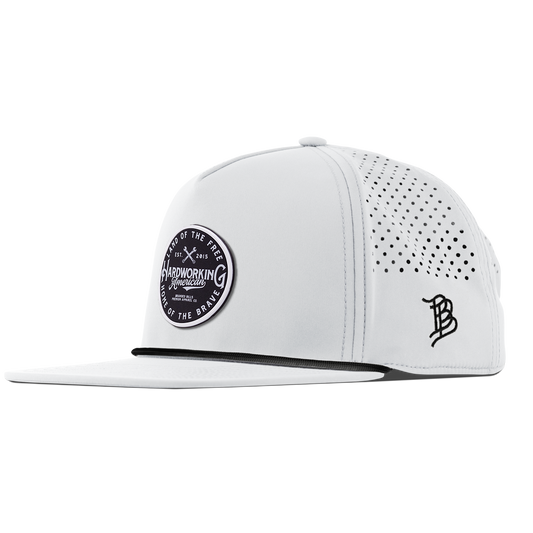 BB Lacrosse Cutout PVC Flat 5 Panel Rope White