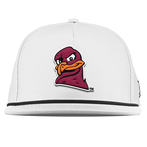 Virginia Tech University "HokieBird" Flat  5 Panel Rope White