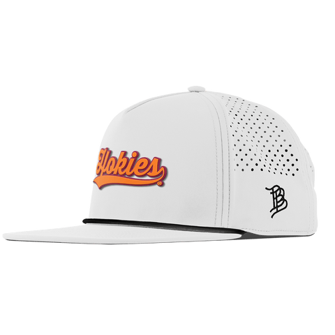 Virginia Tech University "Hokies Script" Flat 5 Panel Rope White