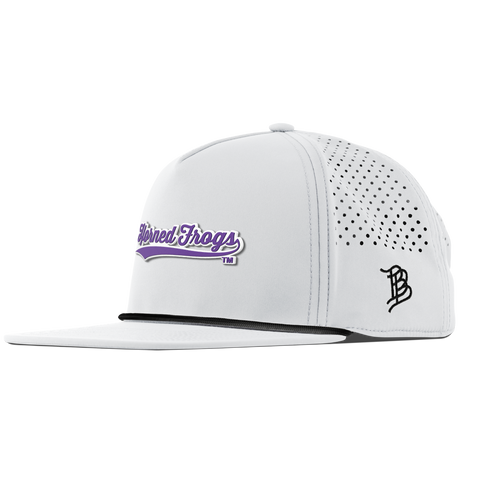 Texas Christian University "TCU Horned Frogs Scripts" Flat 5 Panel Rope White