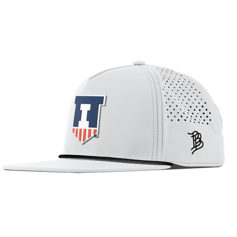University of Illinois "Illinois Athletics" Flat 5 Panel Rope White
