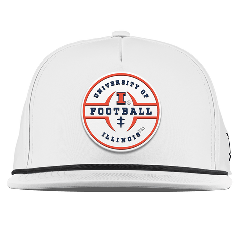 University of Illinois "Illinois Football Legacy" Flat 5 Panel Rope White