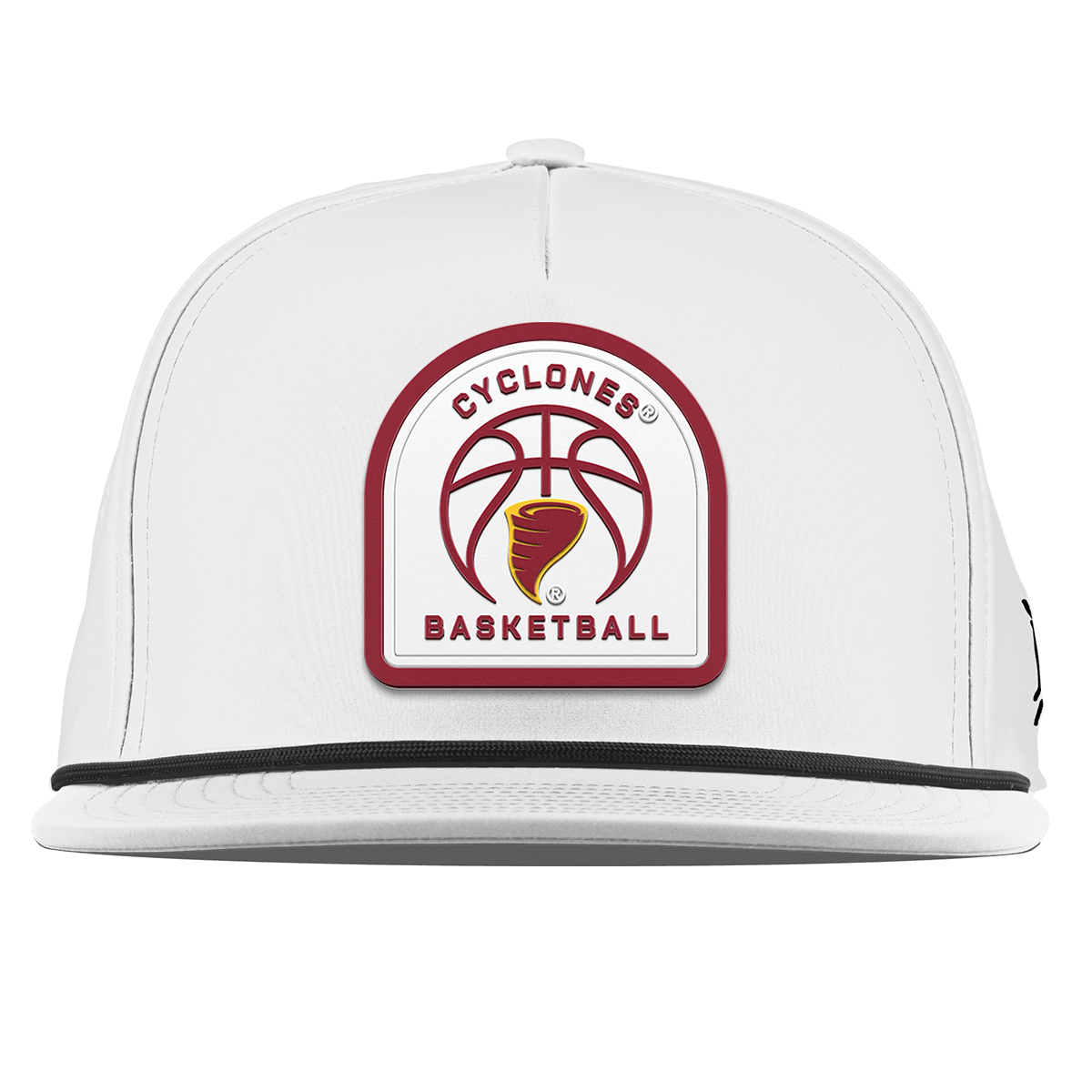 Iowa State University "Iowa State Basketball" Flat 5 Panel Rope White