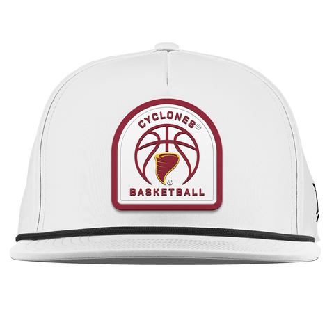 Iowa State University "Iowa State Basketball" Flat 5 Panel Rope White
