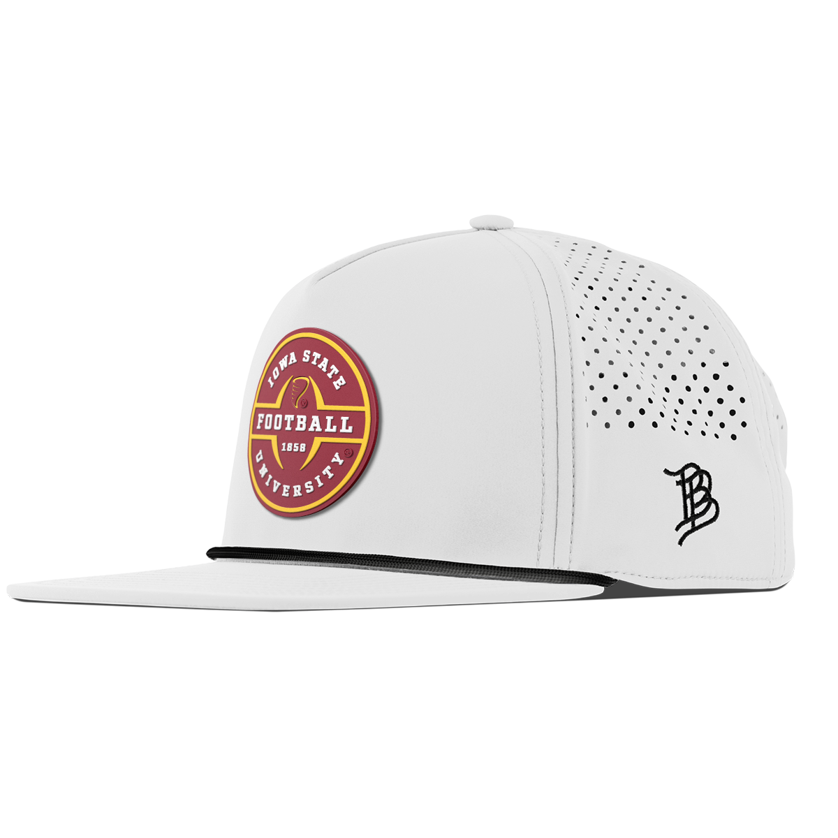 Iowa State University "Iowa State Football Legacy" Flat 5 Panel Rope White