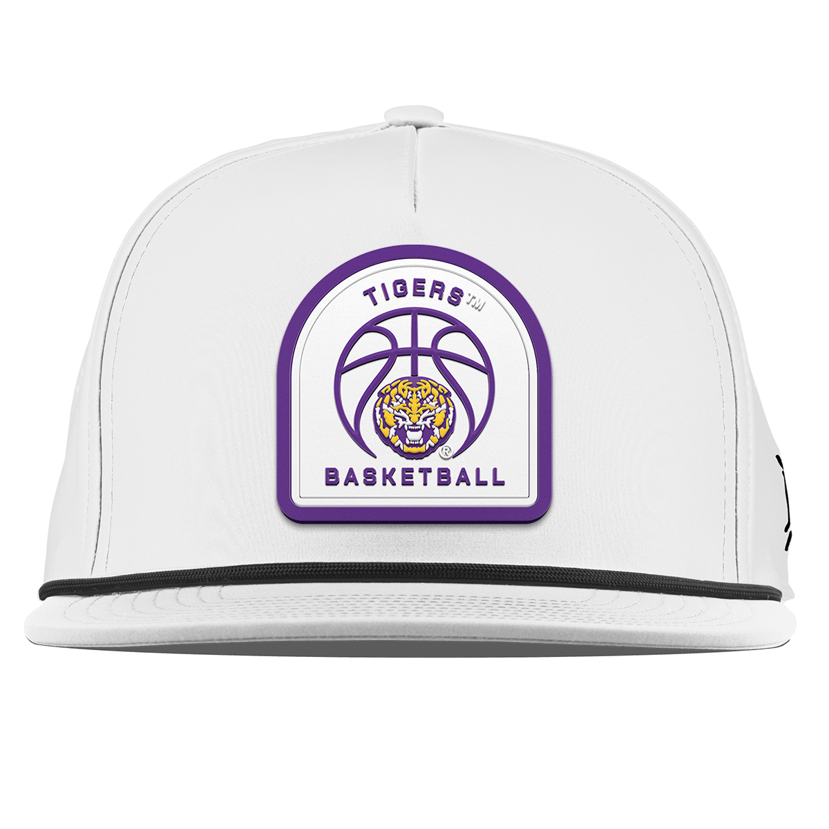 Louisiana State University "LSU Basketball"Flat 5 Panel Rope White