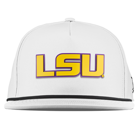 Louisiana State University "LSU Gold Block" Flat 5 Panel Rope White