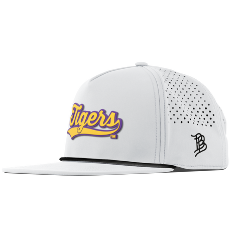 Louisiana State University "LSU Tigers Script" Flat 5 Panel Rope White