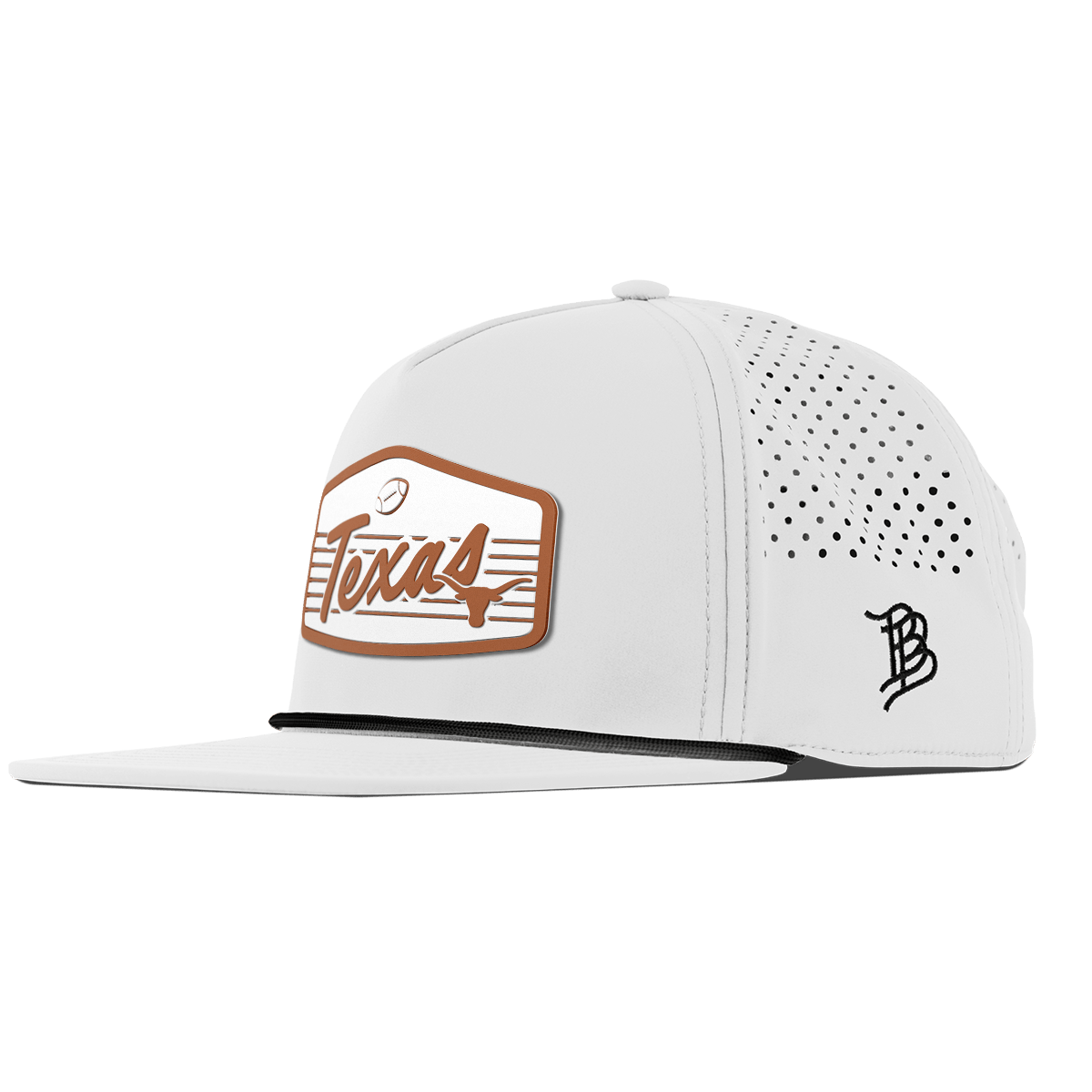 University of Texas "Longhorns Football" Legacy Flat 5 Panel Rope White