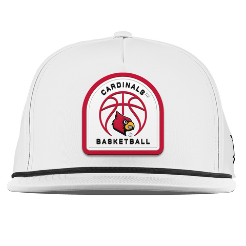 University of Louisville "Louisville Basketball" Flat 5 Panel Rope White