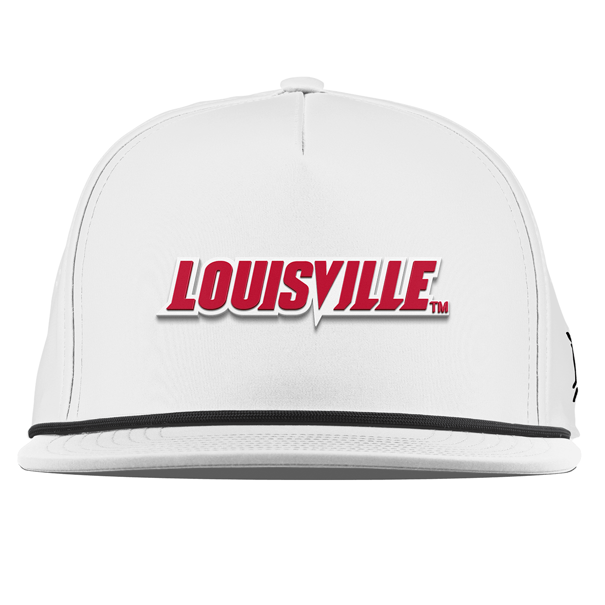 University of Louisville "Louisville Block" Flat 5 Panel Rope White