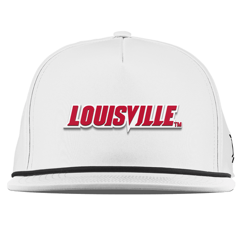 University of Louisville "Louisville Block" Flat 5 Panel Rope White