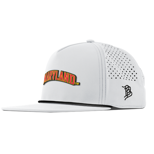 University of Maryland "Maryland Block" Flat 5 Panel Rope White