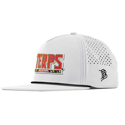 University of Maryland "Maryland Terps" Flat 5 Panel Rope White