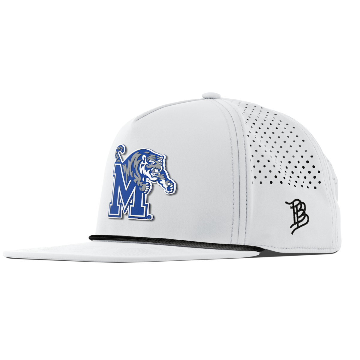 University of Memphis "Memphis Team Logo" Flat 5 Panel Rope White