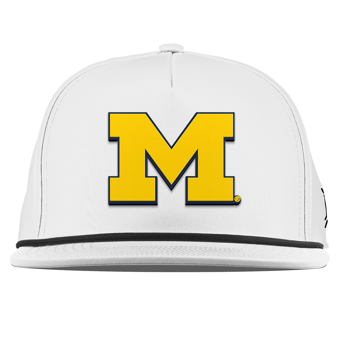 University of Michigan "Michigan Block" Flat 5 Panel Rope White