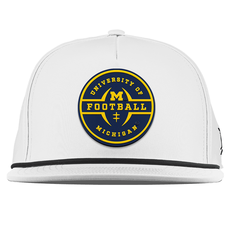 University of Michigan "Michigan Football Legacy" Flat 5 Panel Rope White