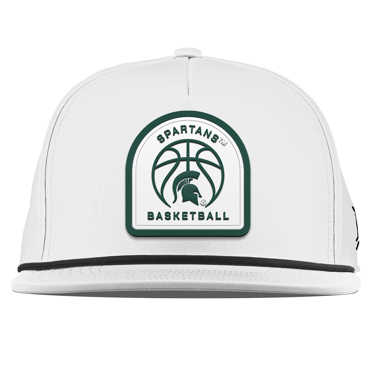 Michigan State University "Michigan State Basketball" Flat 5 Panel Rope White