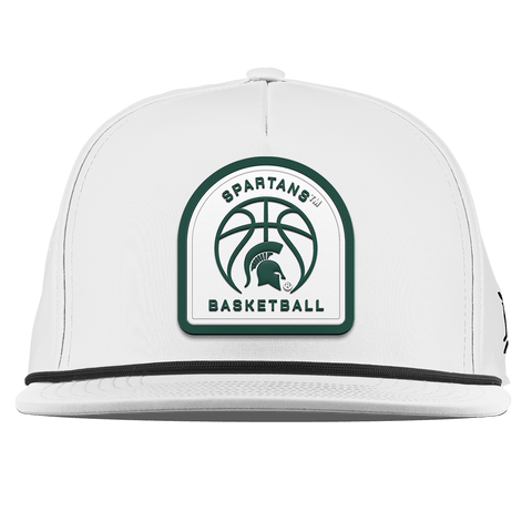 Michigan State University "Michigan State Basketball" Flat 5 Panel Rope White