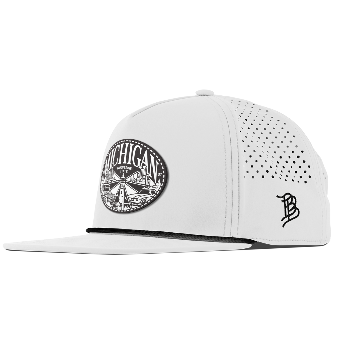 Michigan Traveler Flat 5 Panel Rope White