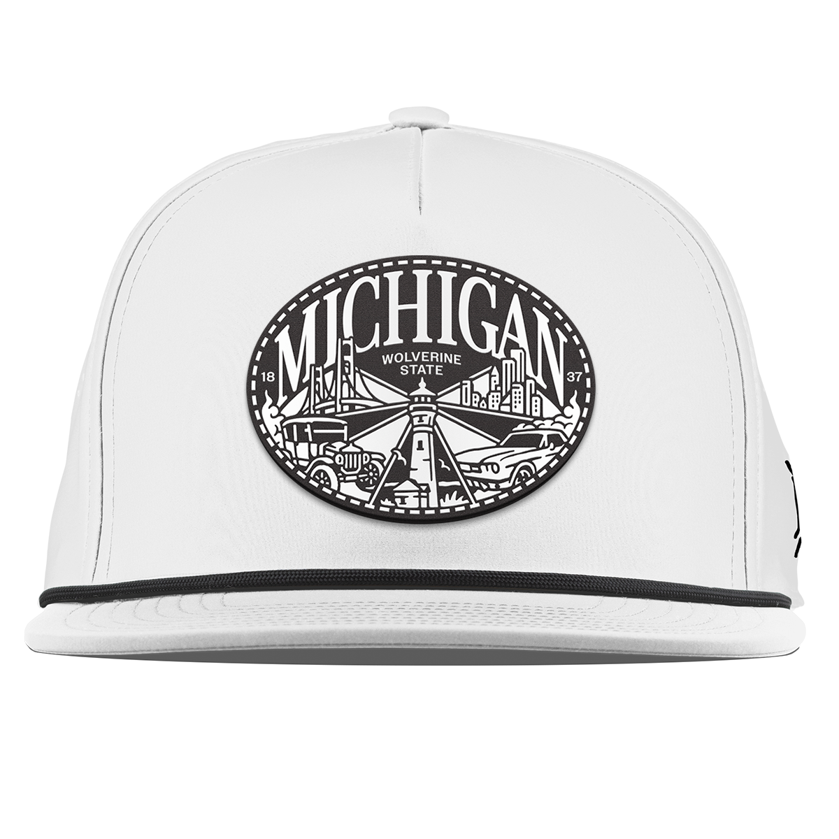 Michigan Traveler Flat 5 Panel Rope White
