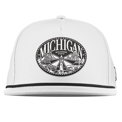 Michigan Traveler Flat 5 Panel Rope White