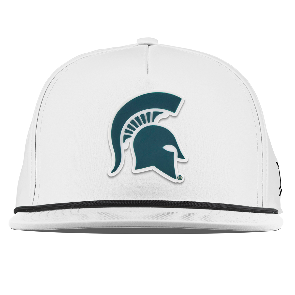 Michigan State University "Michigan State Spartan" Flat 5 Panel Rope White
