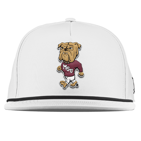 Mississippi State University "Mississippi State Bully" Flat 5 Panel Rope White