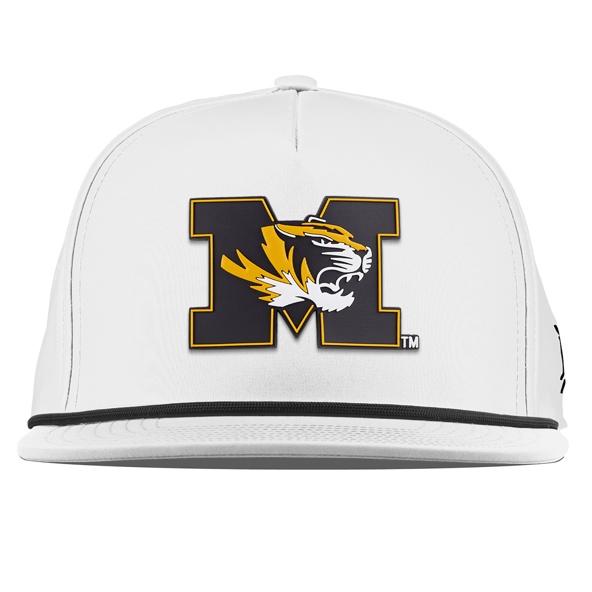 University of Missouri "Missouri M Team Logo" Flat 5 Panel Rope White