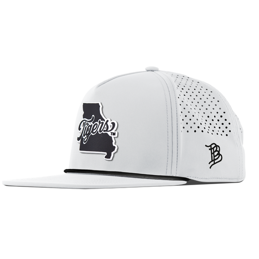 University of Missouri "Missouri Tigers State Script" Flat 5 Panel Rope White