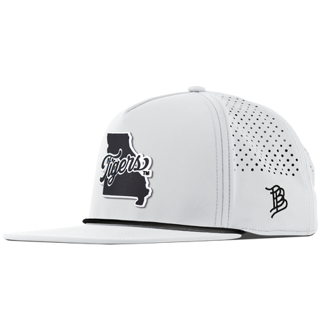 University of Missouri "Missouri Tigers State Script" Flat 5 Panel Rope White