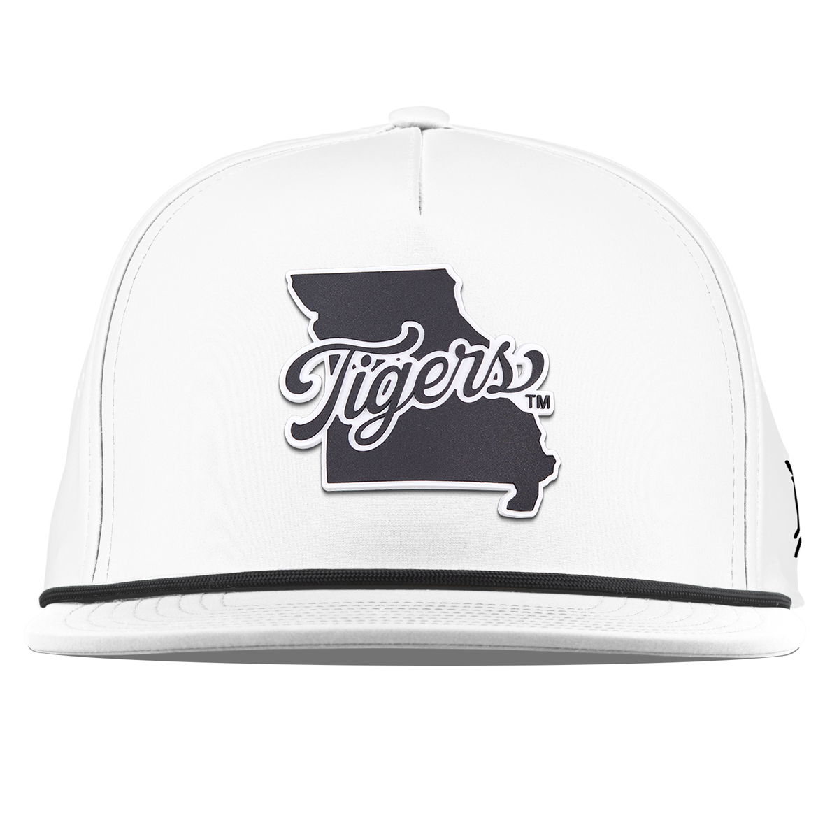 University of Missouri "Missouri Tigers State Script" Flat 5 Panel Rope White