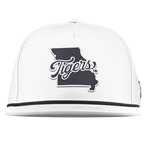 University of Missouri "Missouri Tigers State Script" Flat 5 Panel Rope White