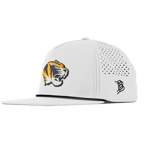 University of Missouri "Missouri Tigers Team Logo" Flat 5 Panel Rope White