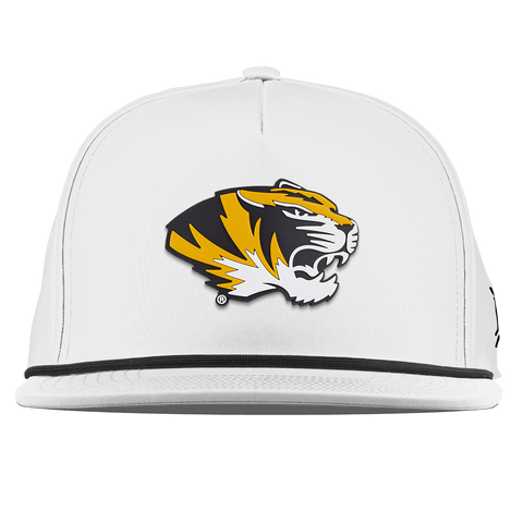 University of Missouri "Missouri Tigers Team Logo" Flat 5 Panel Rope White