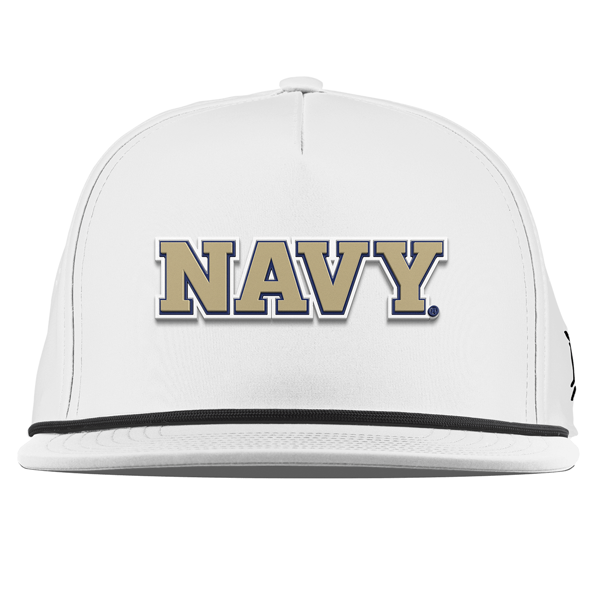 United States Naval Academy "Naval Academy Block" Flat 5 Panel Rope White