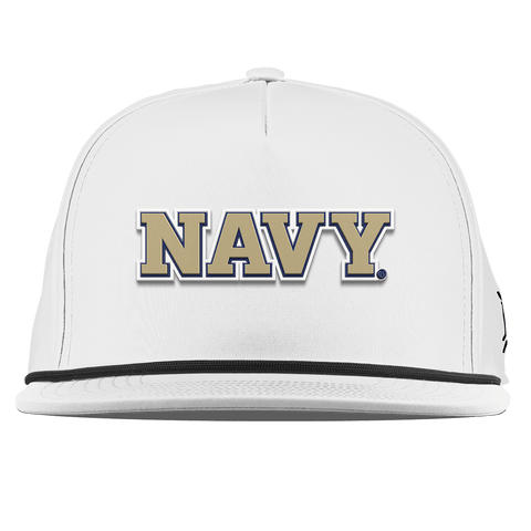 United States Naval Academy "Naval Academy Block" Flat 5 Panel Rope White