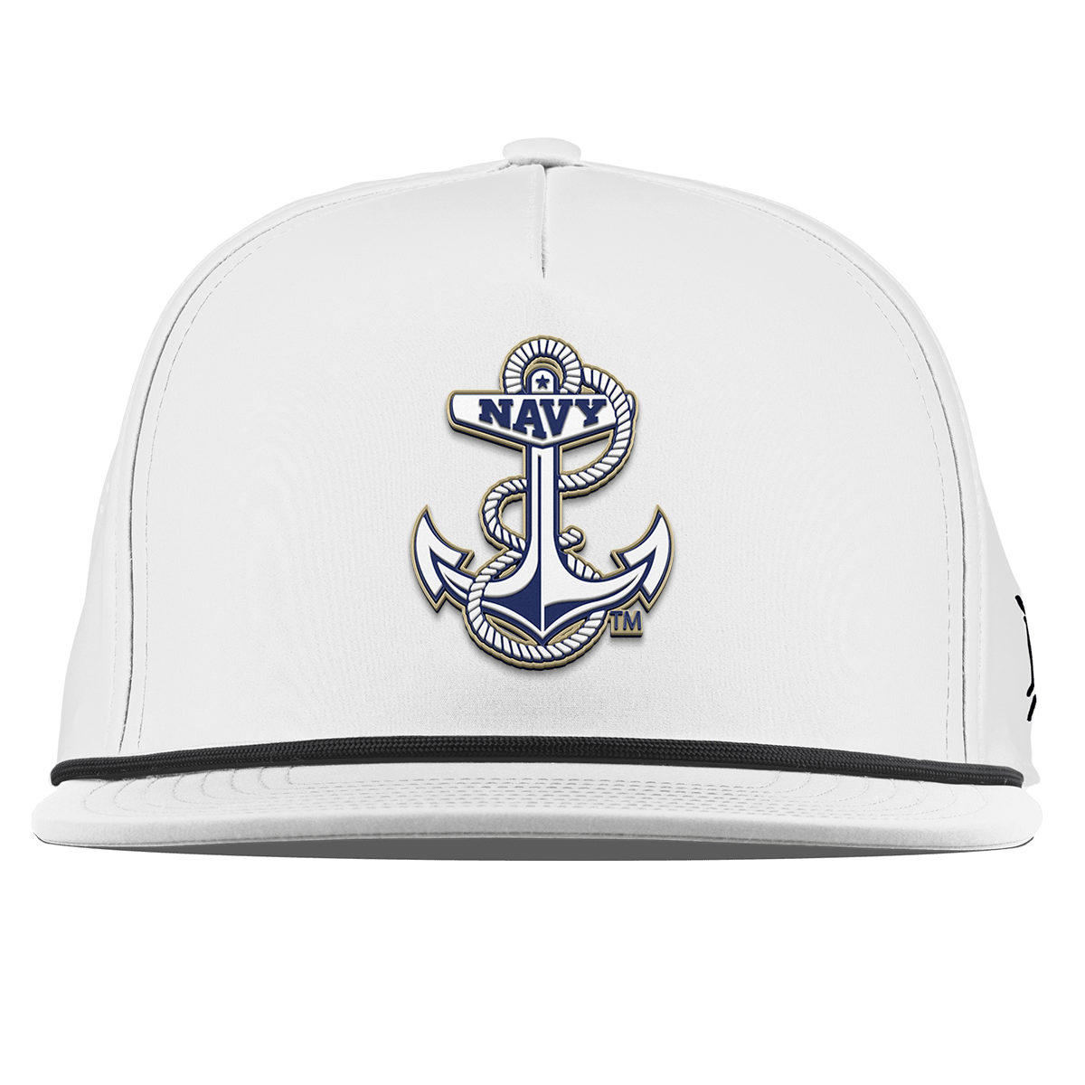 United States Naval Academy "Naval Academy Midshipman" Flat 5 Panel Rope White