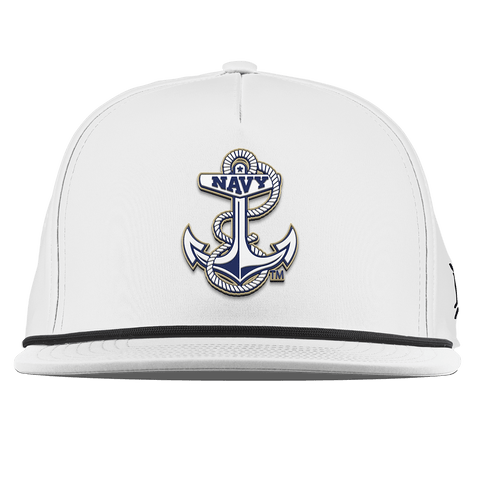 United States Naval Academy "Naval Academy Midshipman" Flat 5 Panel Rope White