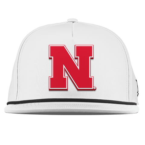 University of Nebraska "Nebraska Team Logo" Flat 5 Panel Rope White 