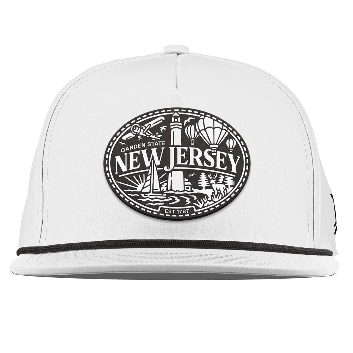 New Jersey Traveler Flat 5 Panel Rope White