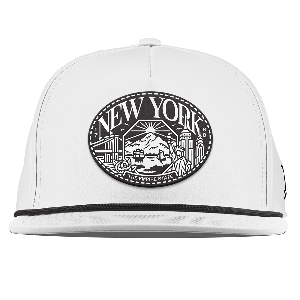 New York Traveler Flat 5 Panel Rope White