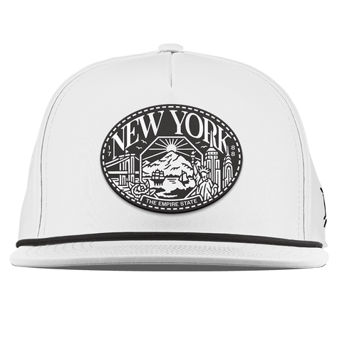New York Traveler Flat 5 Panel Rope White